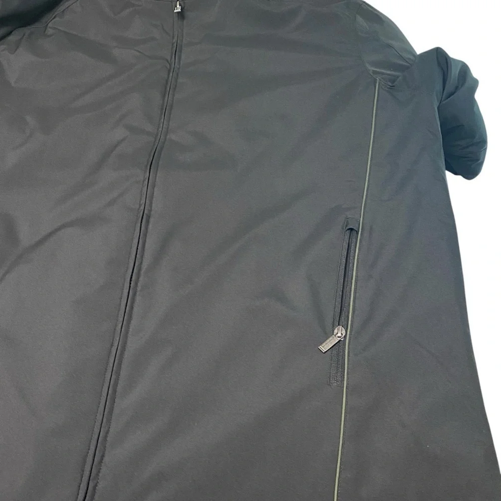 Weatherproof Mens Outerwear Black Quilted‎ Lining Removable Hood Pockets XXL
